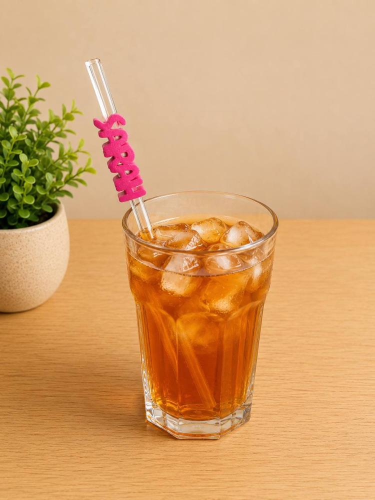 Personalized Name Straw & Pencil Charm
