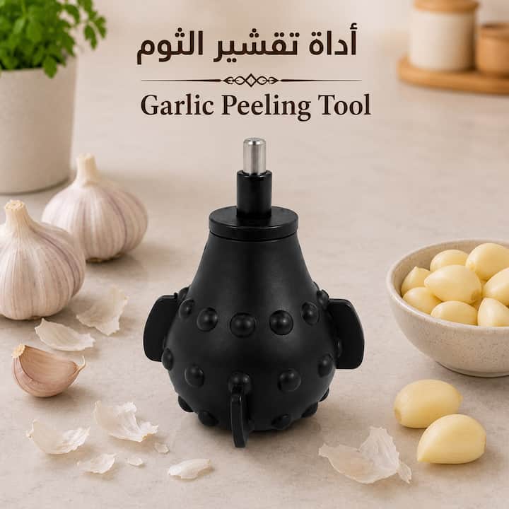 ملحق تقشير الثوم لتجهيز الثوم بسرعة دون عناء