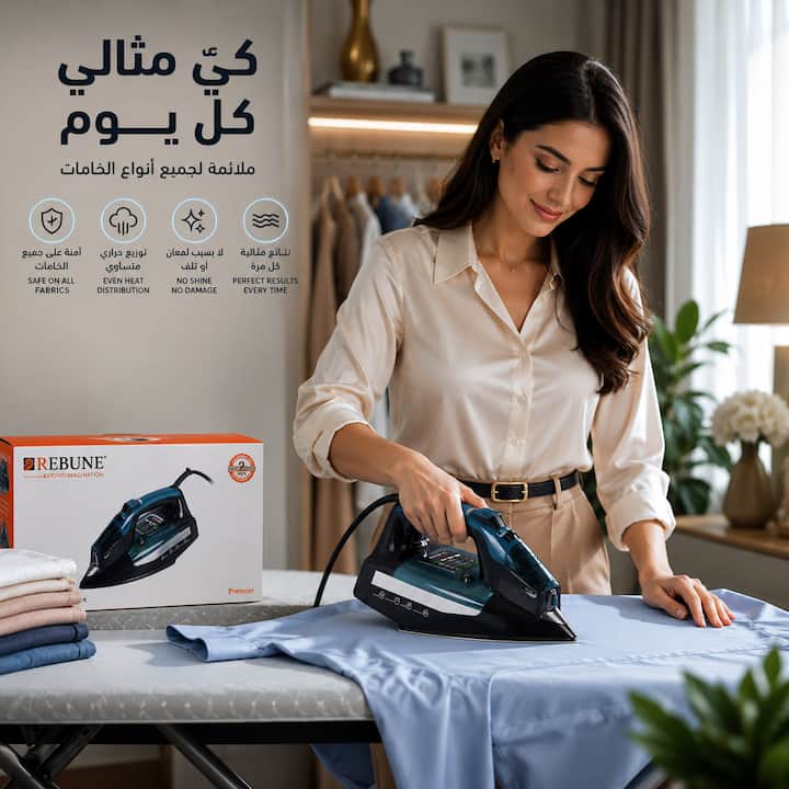 إستخدام أفضل مكواة بخار يدويه ريبون للحصول على كي مثالي