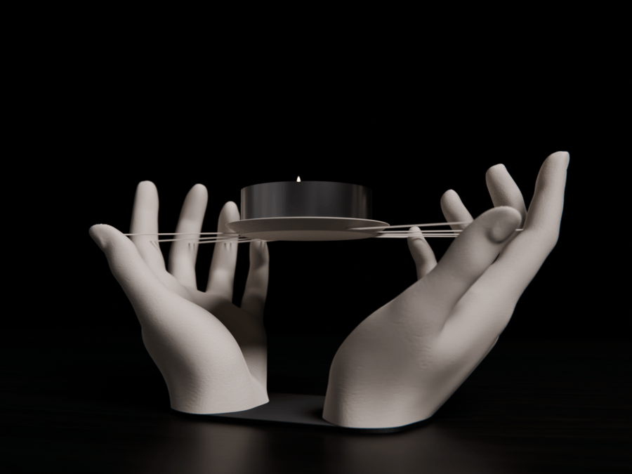 Decorative candle holder