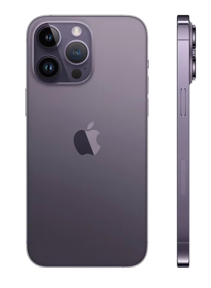 14 برو ماكس ,لون ليلكي , نظيف , مستبدل شاشه , 128GB