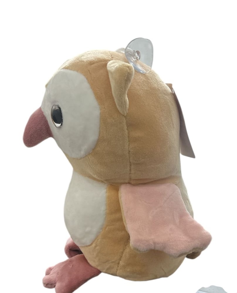 Small fabric owl doll – cute design with a hanging loop