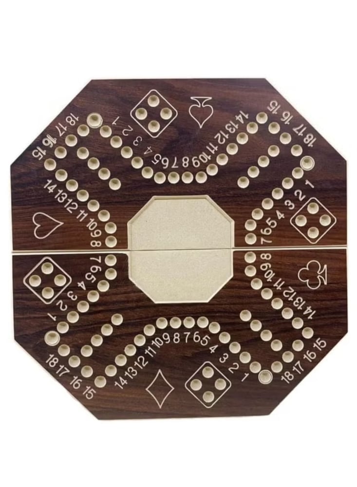 A strong wooden Jaccaro game for entertainment. The family game is one of the best board games that allows you to use cards with our unique instructions to enjoy teasing your opponents to make them lose and laugh out loud. With many unique ways to play, y