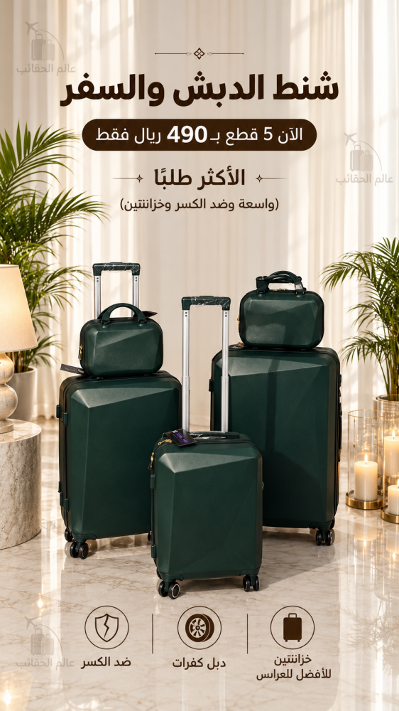 طقم للعرايس والسفر 5 قطع