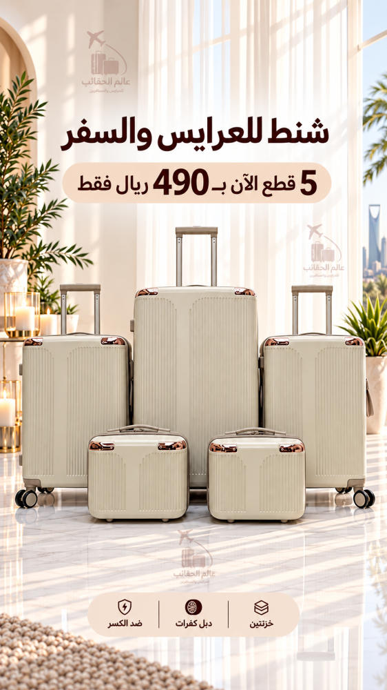 طقم للعرايس والسفر 5 قطع