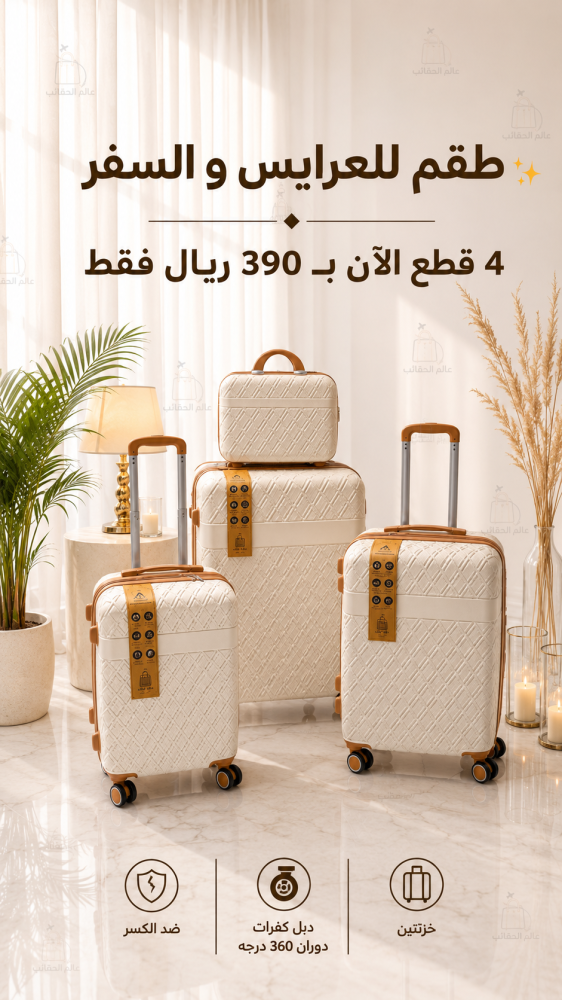 طقم للعرايس والسفر 4 قطع