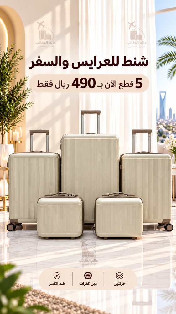 طقم للعرايس والسفر 5 قطع