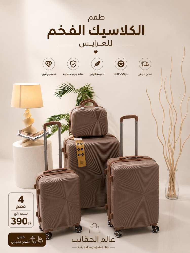 طقم للعرايس والسفر  4 قطع