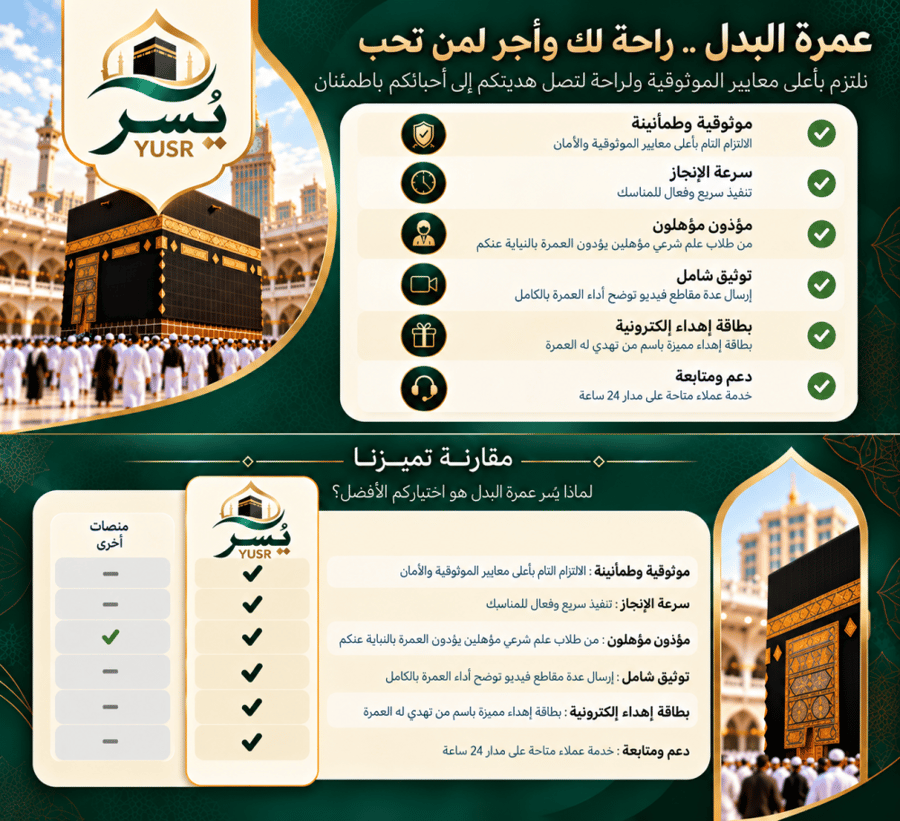 عمرة البدل يوم الجمعة