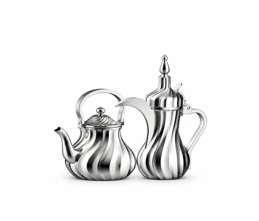 دلة طقم مرحبا سميراء كروم وسط