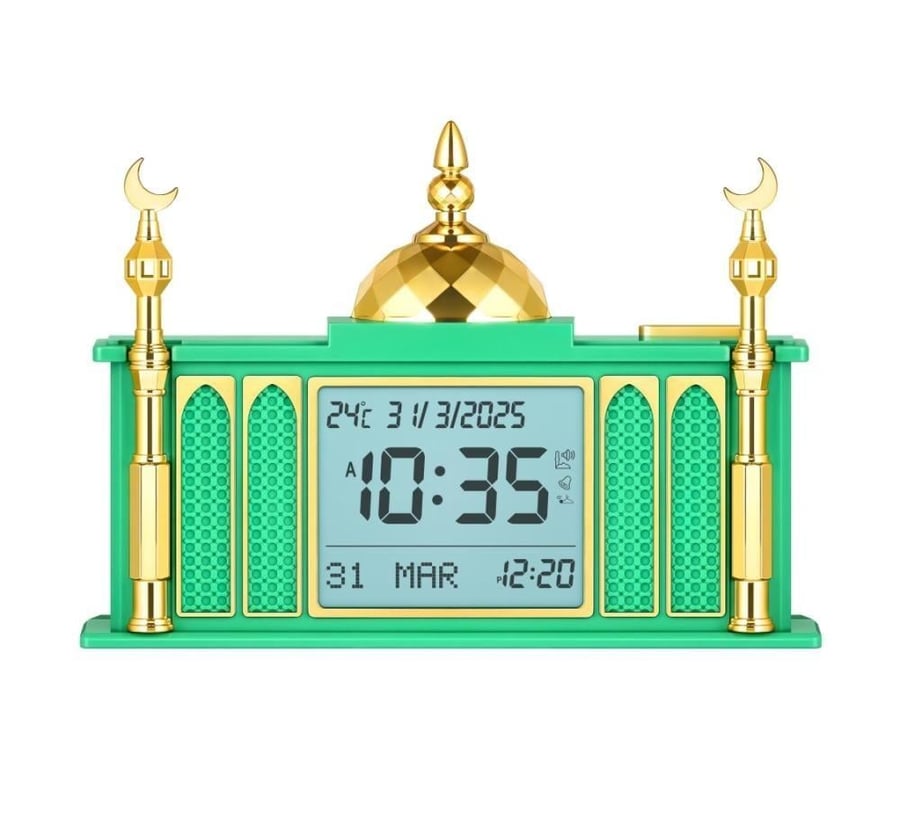 ساعة الحرمين آذان أوقات الصلاة HA-7026 | ساعة أذان ومواقيت دقيقة