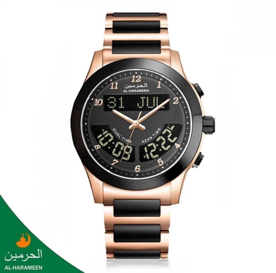 صورة ساعة الحرمين الرجالية HA 6100RBB الفاخرة