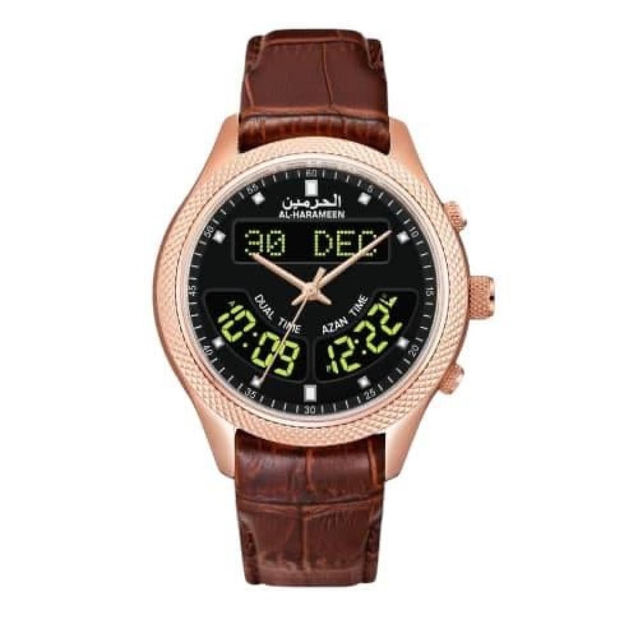 صورة ساعة الحرمين الرجالية الفاخرة HA 6115 FRBL مقاس 44MM