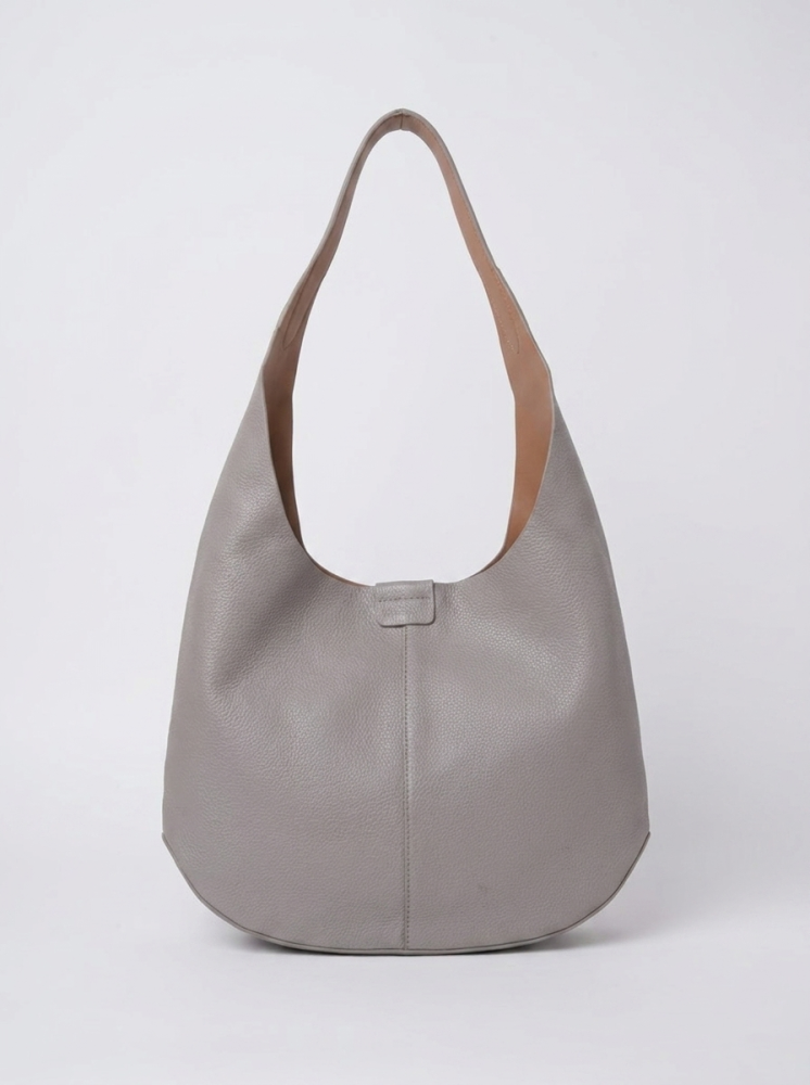 Women's Minimalist Hobo Shoulder Bag with small bag – 2 Piece Set