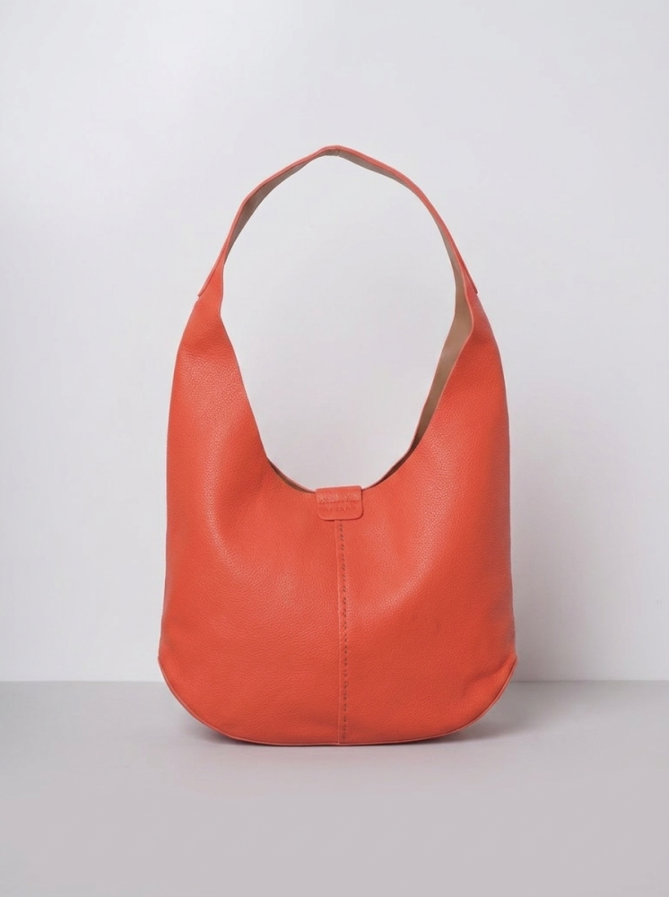 Women's Minimalist Hobo Shoulder Bag with small bag – 2 Piece Set