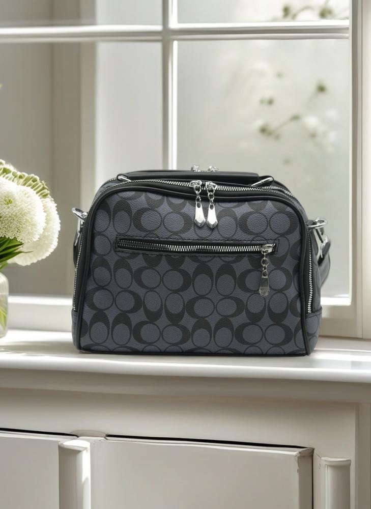 Elegant Structured Crossbody & Top Handle Handbag for Women – Multi-Pocket Everyday Shoulder Bag with Adjustable Strap