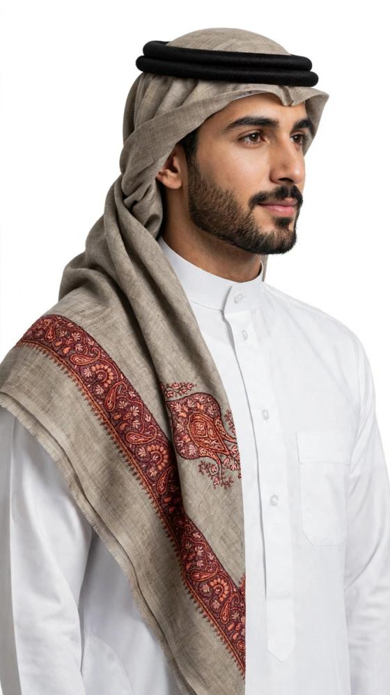 شال كشميري ترمه 100٪ جوده عاليه صناعة يدوية