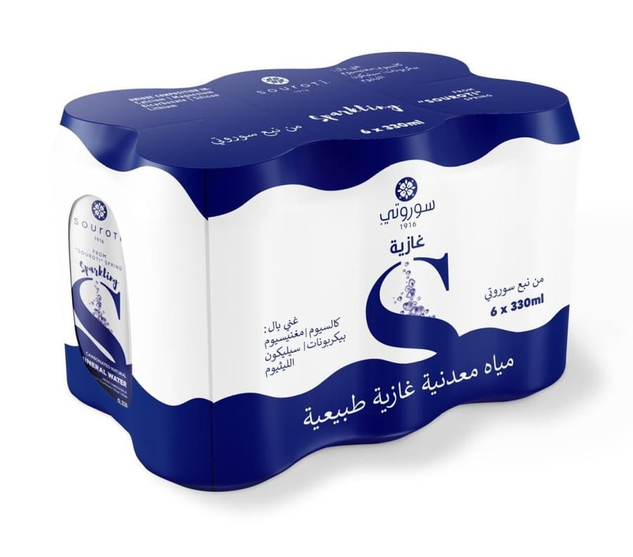 مياه غازية 330 مل* 6