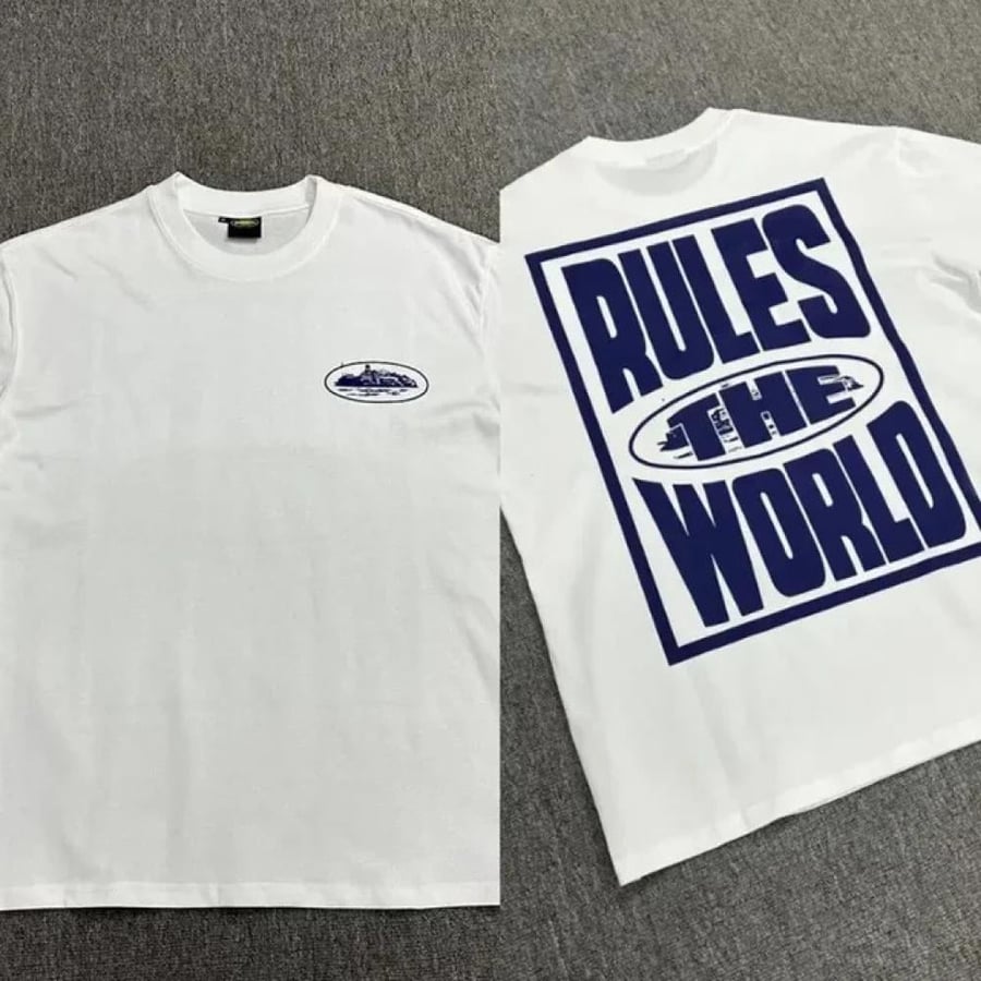 Corteiz T-shirt . Rules the world