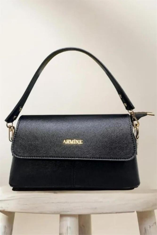 Armine 347 حقيبة يد نسائية سوداء مطبوعة