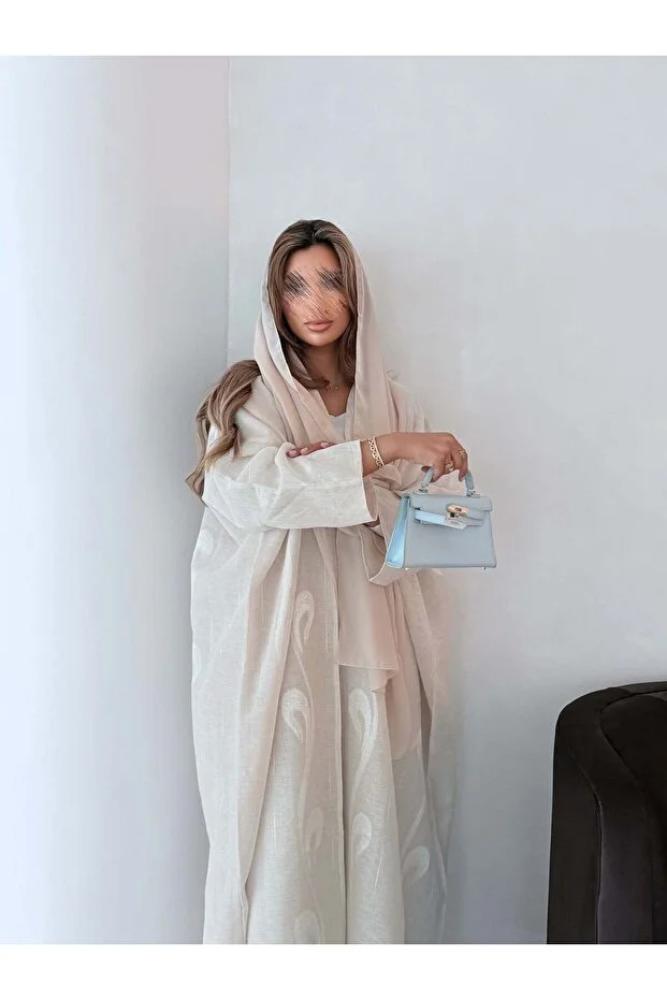 AYA قماش كتان بيج MWT5104 مع بطانة