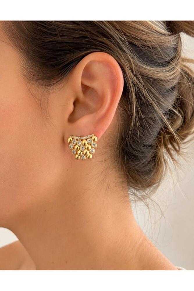 Store أقراط نسائية أنيقة من طراز ديفا تشارم سالكام