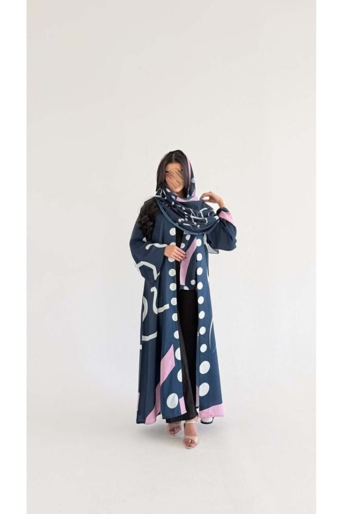 AYA MWT1096 - عباية طباعة | Printed Abaya