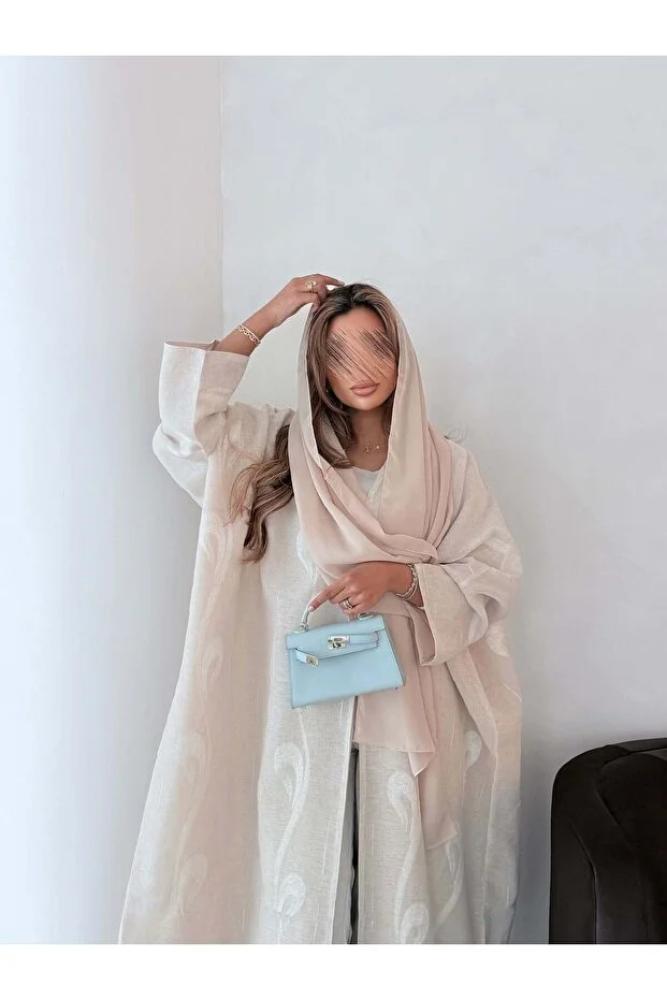 AYA قماش كتان بيج MWT5104 مع بطانة