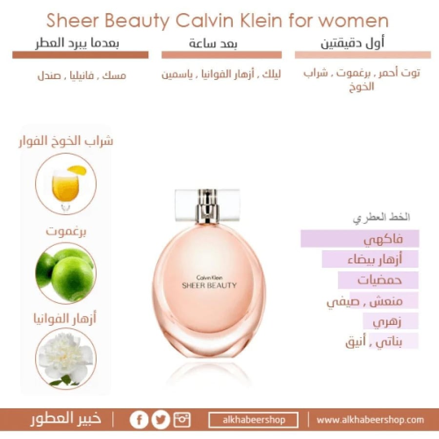 عطر كالفن كلاين شير بيوتي النسائي - أو دو تواليت - 100 مل