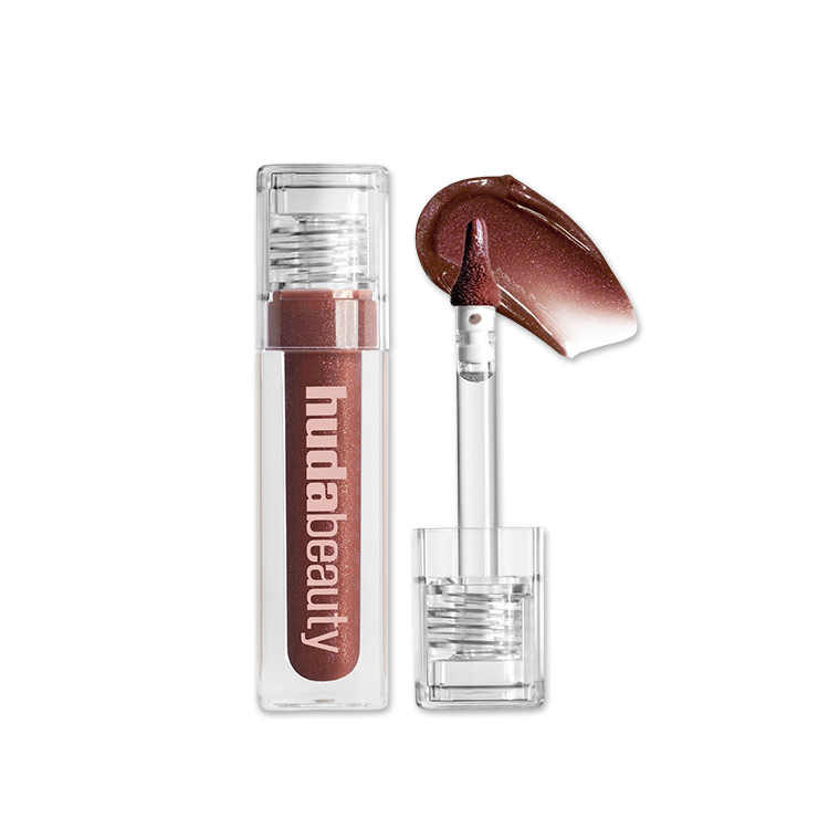 Huda Beauty Icy Nude Faux Filler Lip Gloss - She Fire