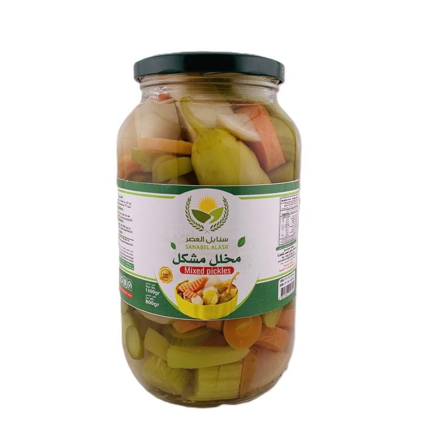 Mixed pickles from Sanabel Al-Asr - 800 grams