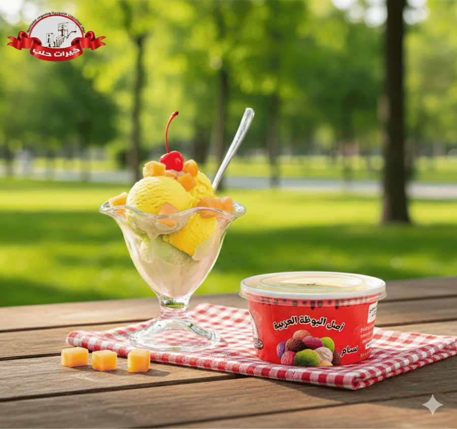 Shami ice cream - with cantaloupe flavor - 500 grams