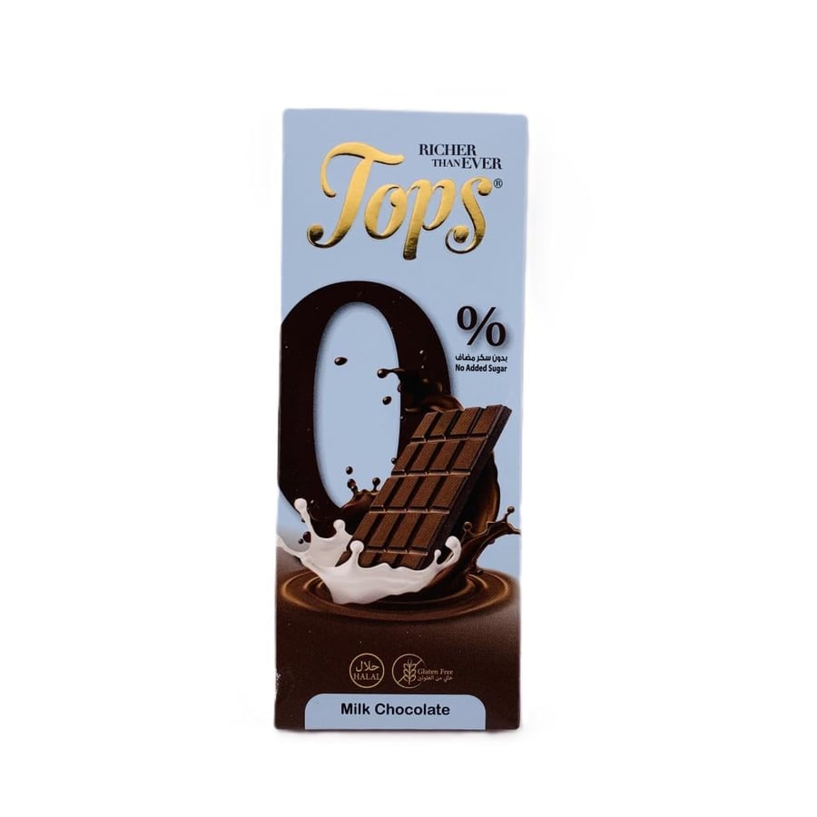 Topps milk chocolate without sugar - 60 g