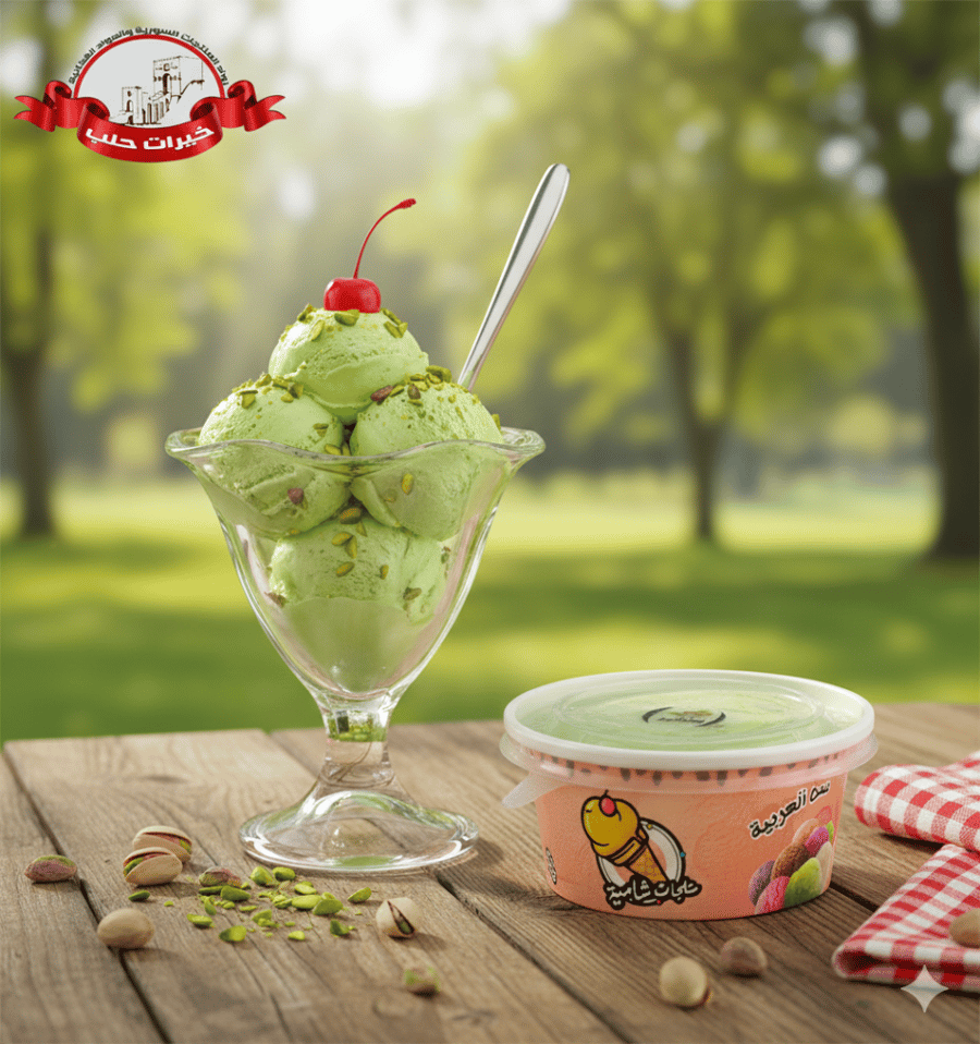 Shami ice cream – pistachio flavor – 500 grams
