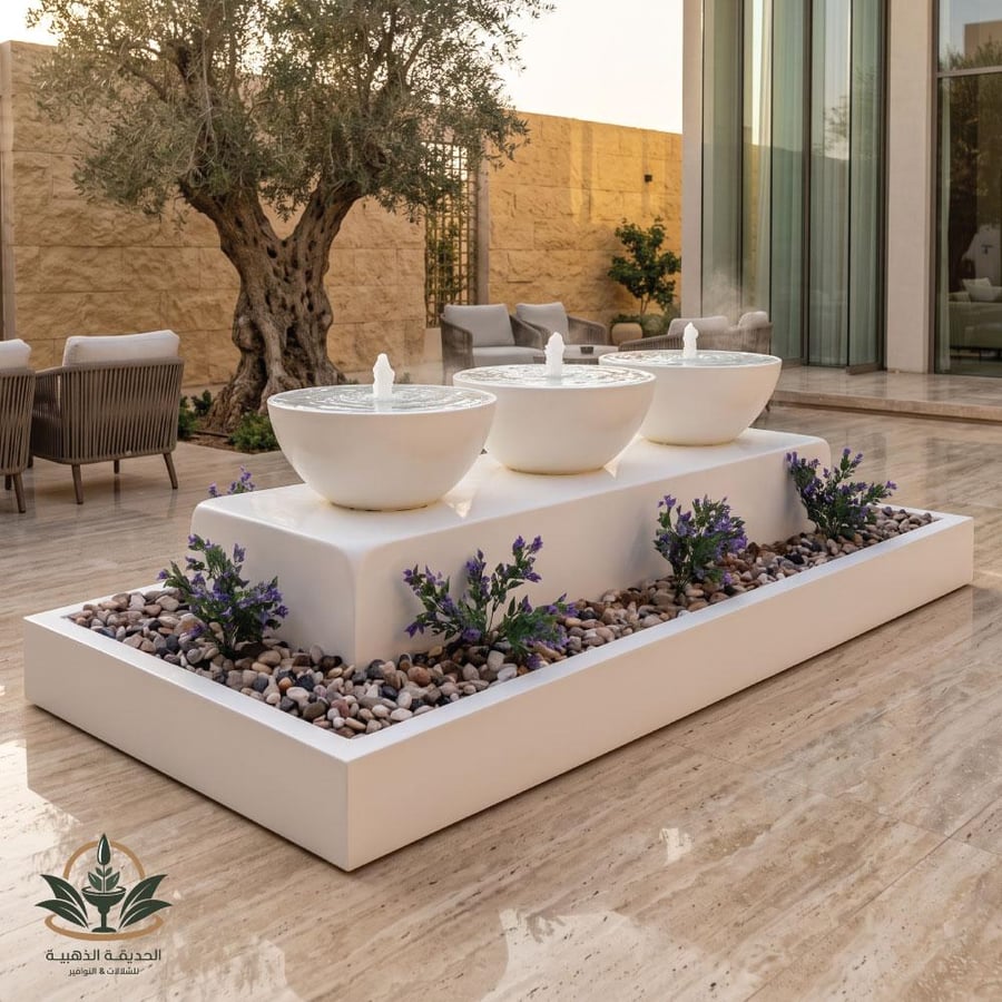 Modern fiber fountain the most requested
