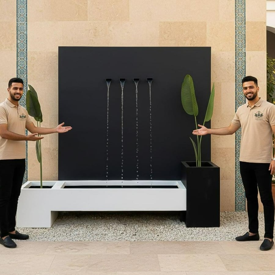 شلال مودرن كبير للفلل + 2مركن زرع