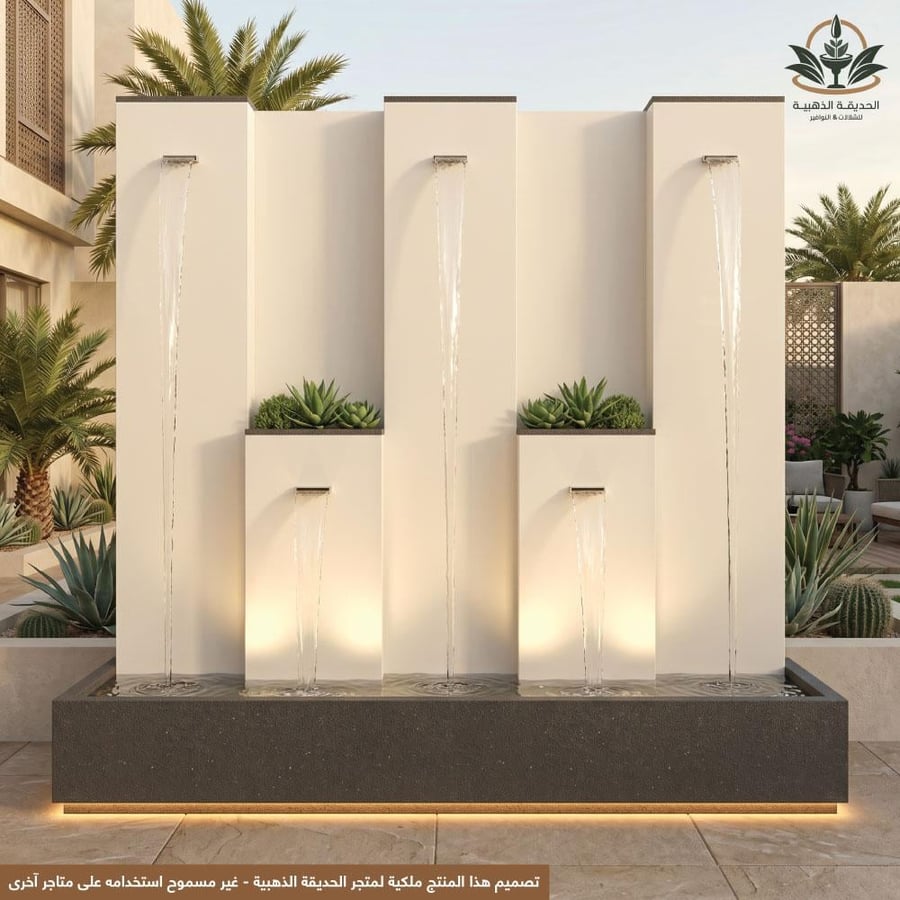 شلال جاهز متنقل فايبر 2م