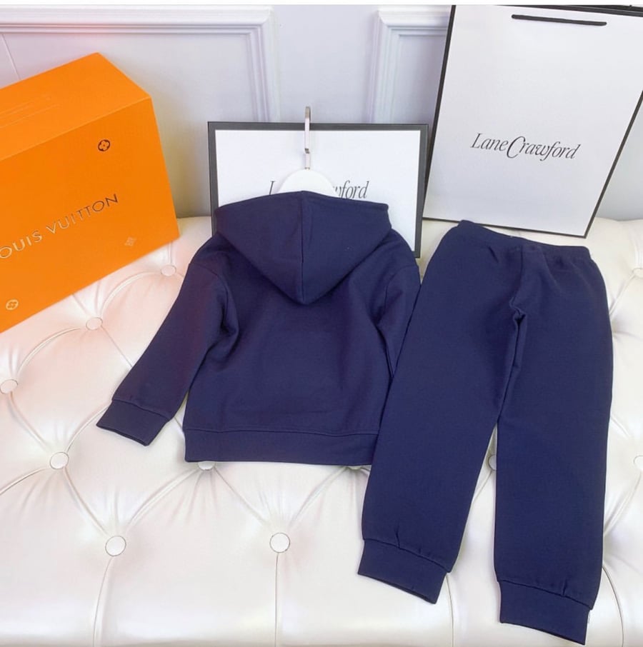 Kenzo navy blue trench coat for unisex two pieces