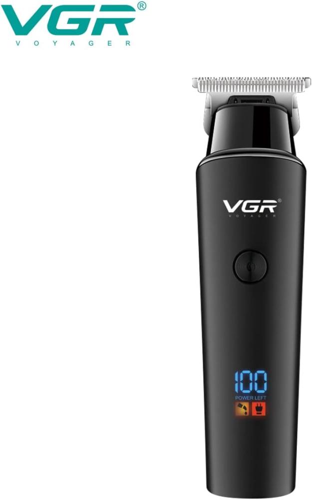 VGR V-937 – ماكينة حلاقة كهربائية رجالية احترافية، تصميم أسود عصري وأداء عالي