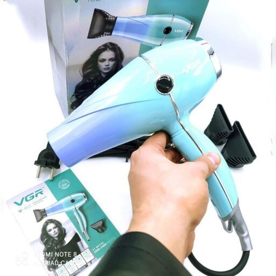 مجفف شعر احترافي VGR V-452 – قوة عالية وتصميم أنيق