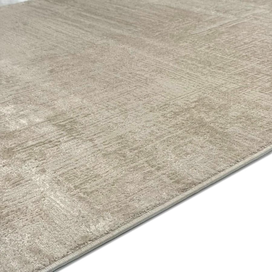 Modern beige sandy luxurious carpet with a soft texture for contemporary majlises