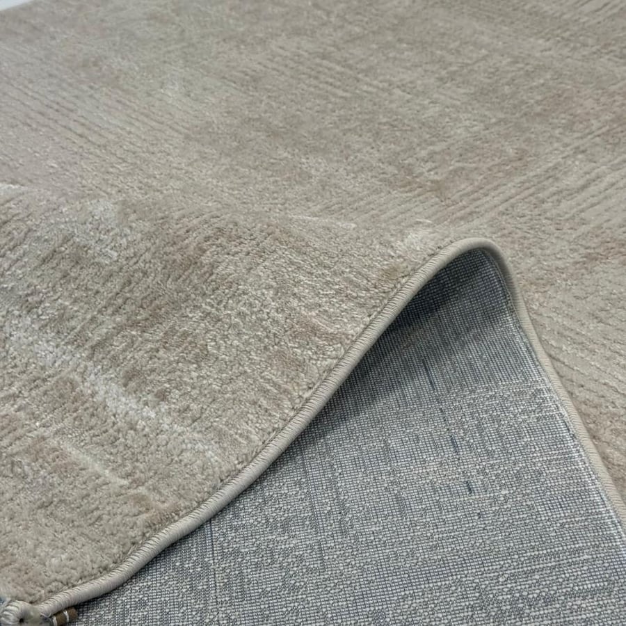 Modern beige sandy luxurious carpet with a soft texture for contemporary majlises
