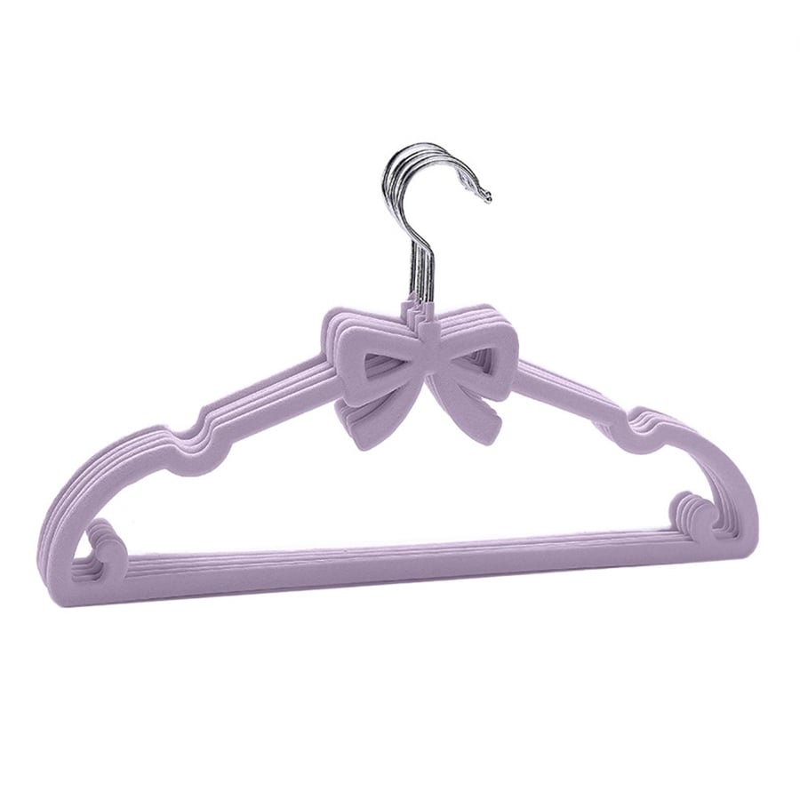 Clothing hangers made of velvet material, non-slip, space-saving - taupe light