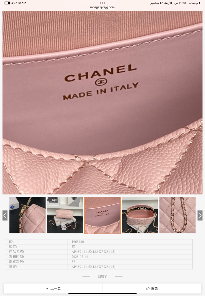 Chanel Hobo bag size 24
