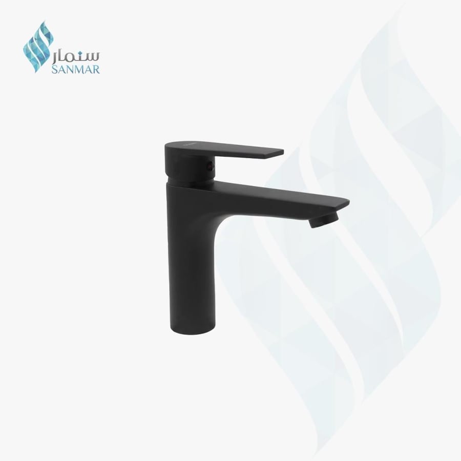 خلاط مغسلة أسود جيمس JM-73114 3B مطفي