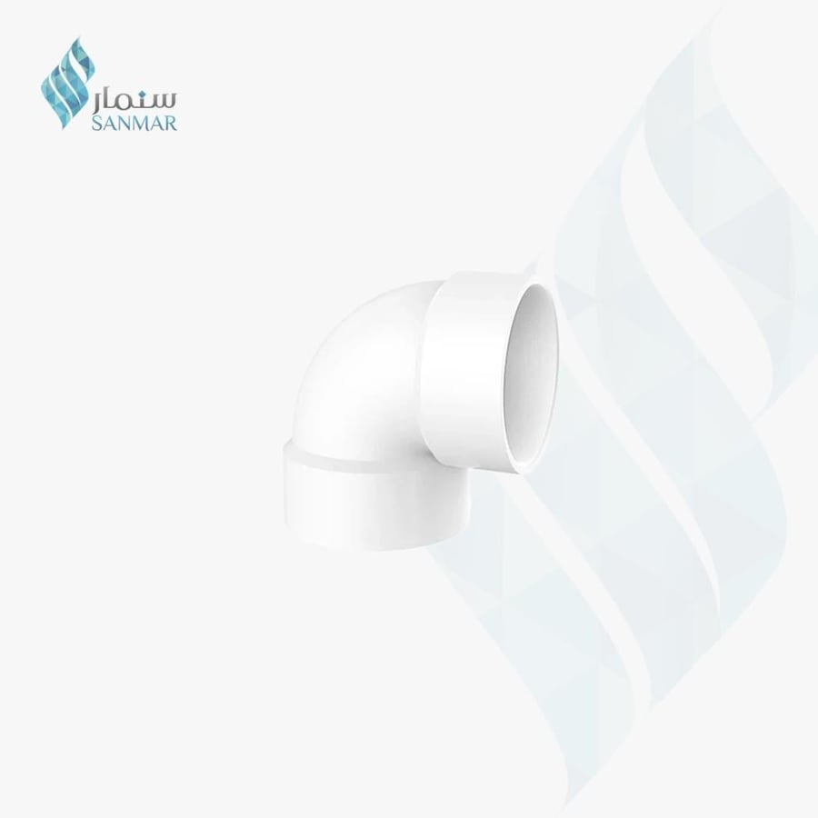 كوع بلاستيك أبيض يونايتد مقاسات متعددة