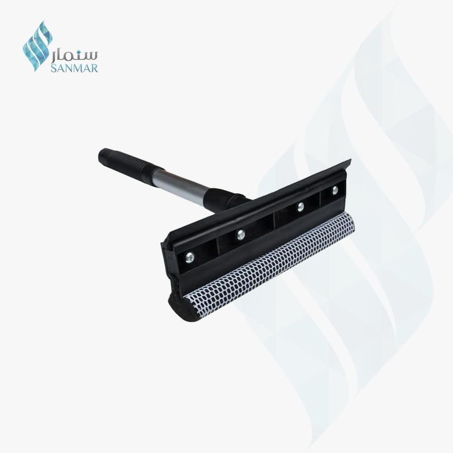 مساحة زجاج اسفنج اسود بيد بلاستيك
