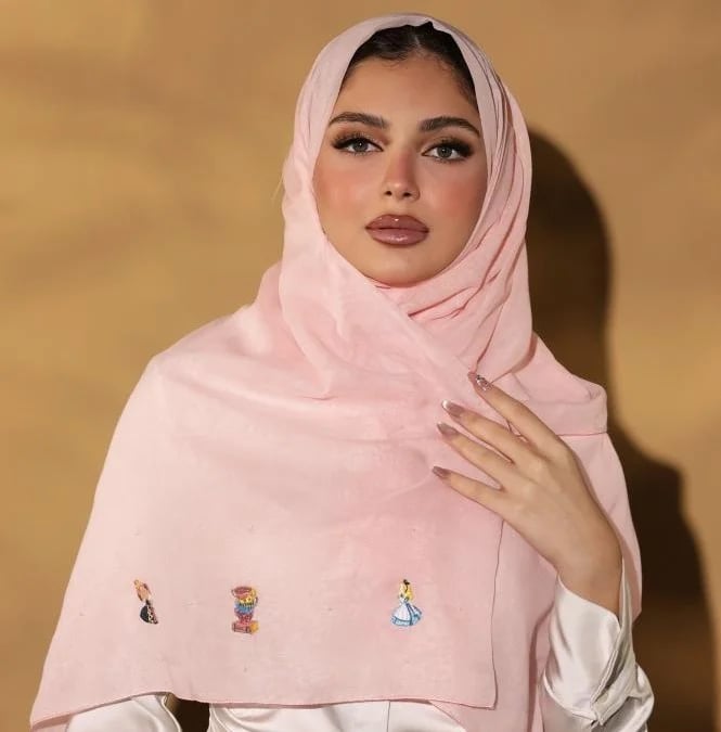 Pink Wonderland Hijab