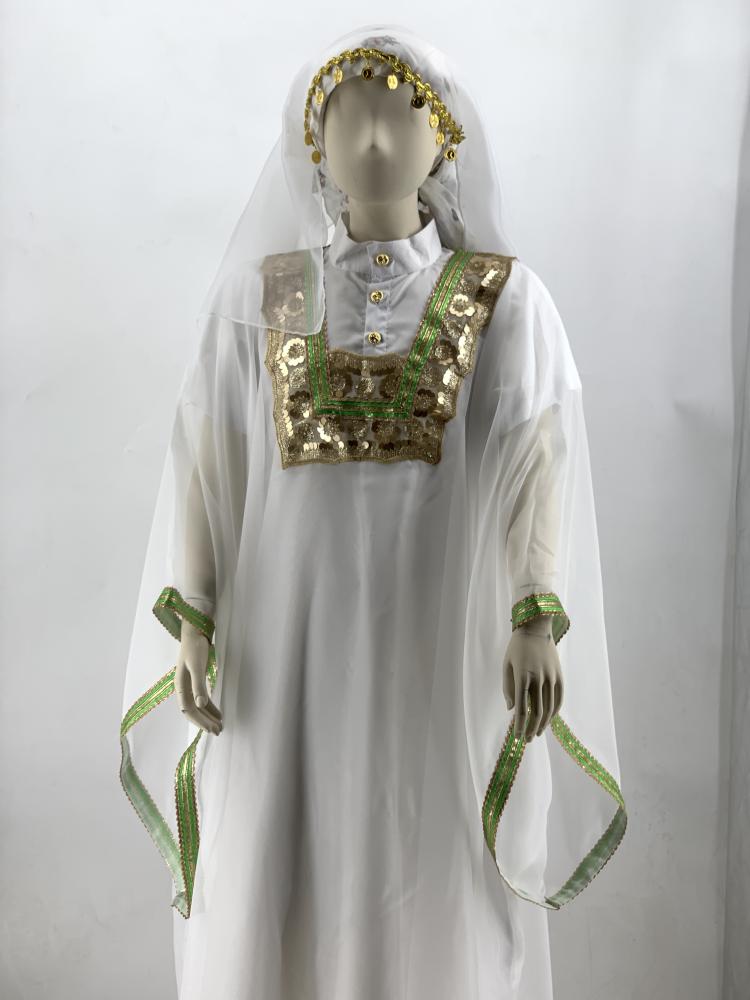 لبس حجازي اخضر وذهبي