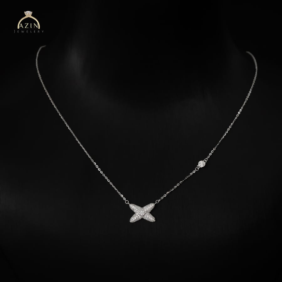 عقد ناعم X تصميم اكس | فضة عيار 925
